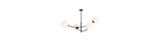 Hunter 4 Sort/Opal loftslampe - Ø15 cm, E14, 230V, uden lyskilde