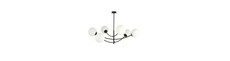 Hunter 6 Sort/Opal loftslampe - Ø15 cm, E14, 230V, uden lyskilde