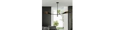 Lotus 2 Sort/Guld loftslampe - Ø12 cm, E14, 230V, uden lyskilde