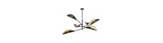 Lotus 6 Sort/Guld loftslampe - Ø12 cm, E14, 230V, uden lyskilde