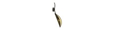 Lotus K1 Sort/Guld væglampe - Ø12 cm, E14, 230V, uden lyskilde