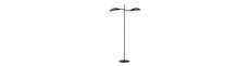 Lotus LP2 Sort/Guld gulvlampe - Ø12 cm, E14, 230V, uden lyskilde