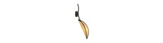 Lotus K1 Sort/Rattan væglampe - Ø12 cm, E14, 230V, uden lyskilde