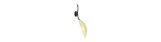 Lotus K1 Hvid/Guld væglampe - Ø12 cm, E14, 230V, uden lyskilde