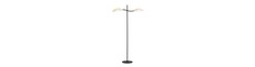 Lotus LP2 Hvid/Guld gulvlampe - Ø12 cm, E14, 230V, uden lyskilde
