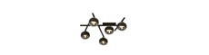 Smart 5 Sort/Stribe loftslampe - Ø15 cm, E14, 230V, uden lyskilde
