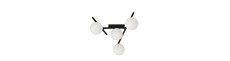 Smart 4 Sort/Opal loftslampe - Ø15 cm, E14, 230V, uden lyskilde