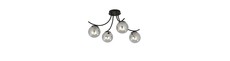 Boston 4 Sort/Grafit loftslampe - Ø14 cm, E14, 230V, uden lyskilde