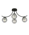 Boston 4 Sort/Grafit loftslampe - Ø14 cm, E14, 230V, uden lyskilde