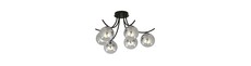 Boston 6 Sort/Grafit loftslampe - Ø14 cm, E14, 230V, uden lyskilde
