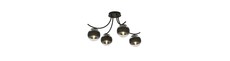 Boston 4 Sort/Stribe loftslampe - Ø14 cm, E14, 230V, uden lyskilde