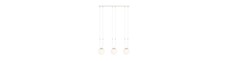 Glam 3 Hvid/Opal pendellampe - Ø15 cm, E14, 230V, uden lyskilde