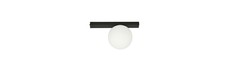 Fit 1 Sort/Opal loftslampe - Ø15 cm, E14, 230V, uden lyskilde
