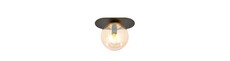Plaza 1 Sort/Rav loftslampe - Ø14 cm, E14, 230V, uden lyskilde