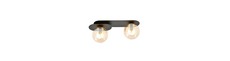Plaza 2 Sort/Rav loftslampe - Ø14 cm, E14, 230V, uden lyskilde