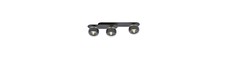 Plaza 3 Sort/Stribe loftslampe - Ø14 cm, E14, 230V, uden lyskilde