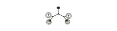 Space 4 Sort/Grafit loftslampe - Ø14 cm, E14, 230V, uden lyskilde