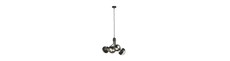 Nova 4 Sort/Stribe pendellampe - Ø14 cm, E14, 230V, uden lyskilde