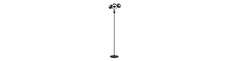 Nova LP3 Sort/Stribe gulvlampe - Ø14 cm, E14, 230V, uden lyskilde