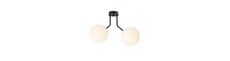Nova 2 Sort/Opal loftslampe - Ø15 cm, E14, 230V, uden lyskilde