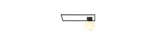 Imago 1A Sort/Opal loftslampe - Ø15 cm, E14, 230V, uden lyskilde