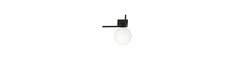 Imago 1G Sort/Opal loftslampe - Ø15 cm, E14, 230V, uden lyskilde