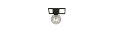 Imago 1E Sort/Grafit loftslampe - Ø14 cm, E14, 230V, uden lyskilde
