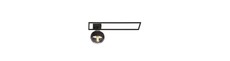 Imago 1B Sort/Stribe loftslampe - Ø14 cm, E14, 230V, uden lyskilde