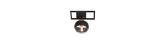 Imago 1E Sort/Stribe loftslampe - Ø14 cm, E14, 230V, uden lyskilde