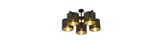 Jordan 5 Sort/Guld loftslampe - Ø15 cm, E27, 230V, uden lyskilde