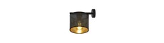 Jordan K1 Sort/Guld væglampe - Ø15 cm, E27, 230V, uden lyskilde