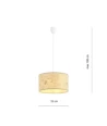 Aston 1 Cork pendellampe - Ø35 cm, E27, 230V, uden lyskilde