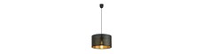 Aston 1 Sort/Guld pendellampe - Ø35 cm, E27, 230V, uden lyskilde