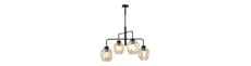 Lukka 4 Sort/Rav pendellampe - Ø14 cm, E27, 230V, uden lyskilde