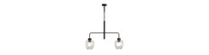 Lukka 2 Sort/Transparent pendellampe - Ø14 cm, E27, 230V, uden lyskilde