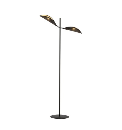 Vene LP2 Sort/Guld gulvlampe - Ø12 cm, E14, 230V, uden lyskilde