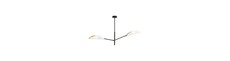 Vene 2 Hvid/Guld loftslampe - Ø12 cm, E14, 230V, uden lyskilde