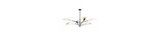 Vene 6 Hvid/Guld loftslampe - Ø12 cm, E14, 230V, uden lyskilde