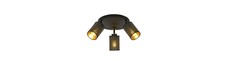 Bronx 3 Premium Sort loftslampe - Ø10 cm, E14, 230V, uden lyskilde