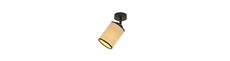 Yoga 1 Sort loftslampe - Ø10 cm, E14, 230V, uden lyskilde