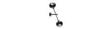 Linear K2 Sort/Stribe væglampe - Ø14 cm, E14, 230V, uden lyskilde