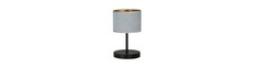 Hilde LN1 Sort/Grå bordlampe - Ø20 cm, E27, 230V, uden lyskilde