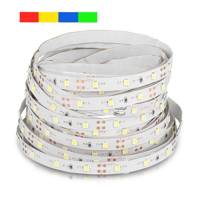 V-Tac 3,6W/m LED strip - 5m, 60 LED pr. meter, Farvet lys