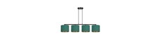 Hilde 4 Sort/Grøn pendellampe - Ø20 cm, E27, 230V, uden lyskilde