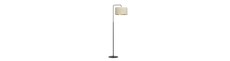 Hilde LP1 Sort/Hvid gulvlampe - Ø35 cm, E27, 230V, uden lyskilde