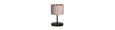 Hilde LN1 Sort/Rosa bordlampe - Ø20 cm, E27, 230V, uden lyskilde
