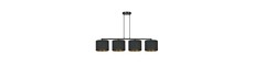 Hilde 4 Sort pendellampe - Ø20 cm, E27, 230V, uden lyskilde
