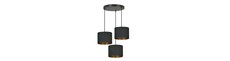 Hilde 3 Premium Sort pendellampe - Ø20 cm, E27, 230V, uden lyskilde