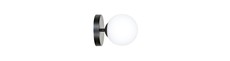 Bior K1 Sort væglampe - Ø15 cm, E14, 230V, uden lyskilde