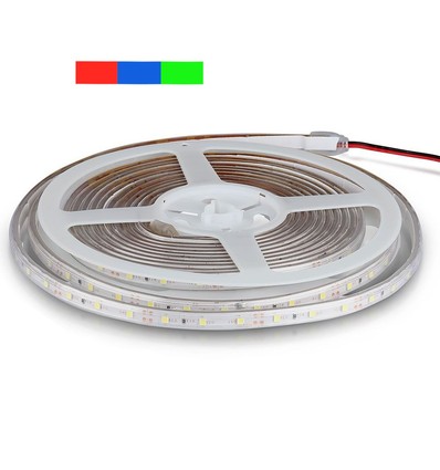 5m 3,6W/m stænktæt LED strip - IP65, 60 LED pr. meter, vælg kulør
